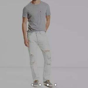LEVI'S 501 S MEN'S  VINTAGE WHITE SKINNY FILLYFOR ME JEANS LIKE NEW  size 32